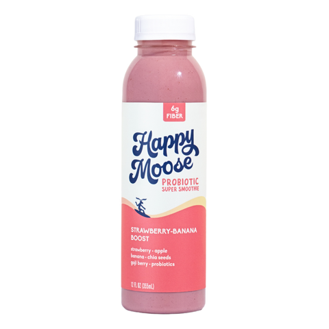 Strawberry-Banana Boost, Probiotic Smoothie